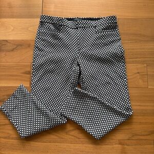 Banana Republic Stylish Black and White Pants size 8